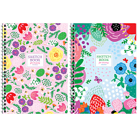 Скетчбук 40л. А5 7БЦ ArtSpace "Summer garden", 120 г/м2, офсет