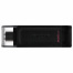 Флеш-диск 256 GB KINGSTON DataTraveler 70, разъем Type-C 3.2, черный, DT70/256GB