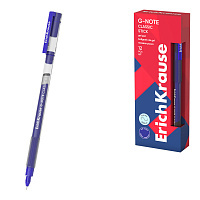 Ручка гелевая ErichKrause G-Note Stick Classic 0.5, цвет чернил синий (в коробке по 12 штук)