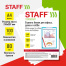 Бумага белая А4, 80 г/м2, 100 л., STAFF "СТАНДАРТ" для офиса, дома и
