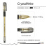 РУЧКА "CrystalWrite" ШАРИКОВАЯ, 0.38 ММ, ЧЕРНАЯ