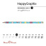 КАРАНДАШ ЧЕРНОГРАФИТОВЫЙ "HappyGraphix. Сладкое настроение.Пончики" НВ