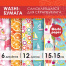 Цветная WASHI-бумага для декора "ЛЕТО", 15х15см, самоклеящаяся, 12
