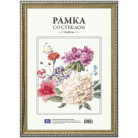 Рамка пластиковая 21*30см, № 9, золото: 234015 штр.: 4680211080983