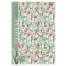 Тетрадь А4 80 л., HATBER, гребень, клетка, матовая ламинация, "Floral