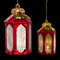 Украшение ErichKrause Decor® Фонарь с подсветкой 10см, стекло