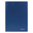 Папка с 2-мя металлическими прижимами BRAUBERG стандарт, синяя, до 100 листов,