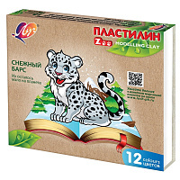 Пластилин Луч ZOO 12 цв., 29С 1722-08