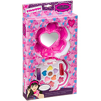 Набор детской декоративной косметики Bondibon Eva Moda, BOX 28,1х18,2х3,3 см, косметичка-цветок с зеркалом