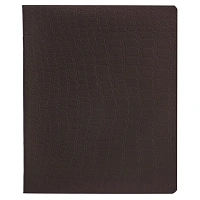 Тетрадь А5, 96 л., HATBER, скоба, клетка, soft-touch ламинация, тиснение КРОКО, "СОЛО_Тауповый", 096335, 96Т5лтВ1