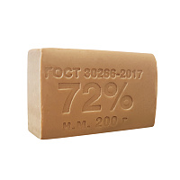 Мыло хозяйственное 72%, 200гр, без обертки: