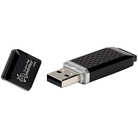 Память Smart Buy "Quartz"   4GB, USB 2.0 Flash Drive, черный. SB4GBQZ-K