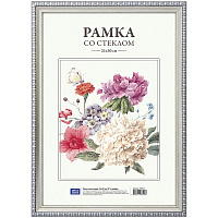 Рамка пластиковая 21*30см, № 9, серебро: 234017 штр.: 4680211081003