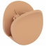 Крабы для волос НАБОР 3 шт., 4 см / 5 см / 11 см, soft touch, коричневый, MONTE