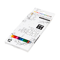 СКЕТЧ КАРАНДАШИ ЦВЕТНЫЕ "SKETCH&ART", 12 ЦВ.