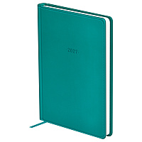 Ежедневник датированный 2027г., А5, 176л., твердый переплет, кожзам, BG "Winner. Dark teal", темно-бирюзовый