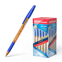 Ручка шариковая ErichKrause® R-301 Amber Stick&Grip 0.7, цвет чернил синий (в коробке по 50 шт.)
