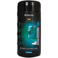 Туба с чист. салфетками DEFENDER 30102 для CRT, LCD мониторов 100шт.: 30102