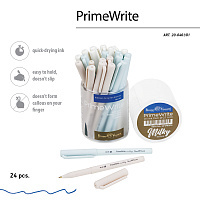 РУЧКА "PrimeWrite. Milky" С ЧЕРНИЛАМИ НА МАСЛЯНОЙ ОСНОВЕ, 0,7 ММ, СИНЯЯ, 3 вида