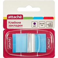 Клейкие закладки пласт. 1цв.по 25л. 25ммх45 син Attache штр.  4690432006815, 6949662903417, 6953070935540, 6957723490776