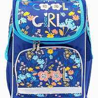 Рюкзак Schoolformat BASIC COOL GIRL 15 л синий 38х28х16 см жестк. каркас 1 секц. молния для девочек