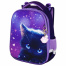 Ранец BRAUBERG PREMIUM, 2 отделения, с брелоком, "Anime cat", 38х29х16