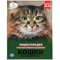 Кошки и котята. (Энциклопедия А4 с развивающими заданиями). 197х255 мм. 48 стр. Умка