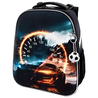 Ранец BRAUBERG UP, 2 отделения, с брелоком, "Speedometer", 36х28х15 см, 274666