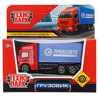 Машина металл ГРУЗОВИК 10,5 см, красный, Технопарк