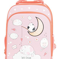 Рюкзак Schoolformat ERGONOMIC 2А4К CATS IN CLOUDS 17 л роз. 38х28х16 см жестк. каркас 2 отд. молния для девочек