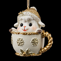 Украшение ErichKrause Decor® Овечка в чашке 6см