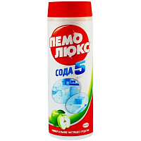 Средство чистящее Пемолюкс порошок, "Сода 5. Яблоко", 480г: 2073824 штр.: 9000100980777
