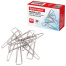 Скрепки BRAUBERG, 25 мм, никелированные, треугольные, 100 шт., в картонной