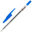 Ручка шариковая STAFF "Basic BP-66 CLASSIC", СИНЯЯ, корпус прозрачный,
