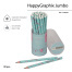 КАРАНДАШ ЧЕРНОГРАФИТОВЫЙ "HappyGraphix Jumbo. Life Style. Pink dream"