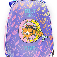 Рюкзак Schoolformat ERGONOMIC 2 TIGER-CAT 17 л фиол. 38х29х18 см жестк. каркас 2 секц. молния для девочек
