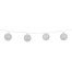Электрогирлянда-нить комнатная "Шарики" 1,8 м, 16 LED, серебро, тёплый