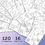 Стикербук РАСКРАСЬ И НАКЛЕЙ А5, 16 листов, 120 стикеров, на гребне, BRAUBERG,