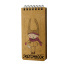 SKETCHBOOK BV,105Х220 мм, 120 Л. КРАФТ 70 гр. НА ГРЕБНЕ, (6 ВИДОВ)