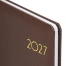 Еженедельник датированный 2027, А5, 145х215 мм, BRAUBERG "Select",