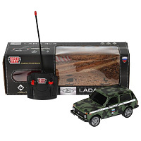 Машина на радиоуправлении LADA 4x4 18 см, свет, камуф, Технопарк