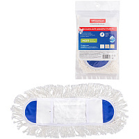 Насадка МОП для швабры-рамки OfficeClean "Professional" карманы, 40*11см, хлопок, длинный ворс. 266760