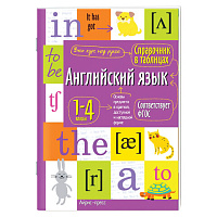 Справочник в таблицах "Английский язык. 1-4 класс", 16х23,5 см, 48 стр., АЙРИС-ПРЕСС, 27544