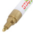 Маркер-краска лаковый (paint marker) 2-4 мм, ЗОЛОТИСТЫЙ, НИТРО-ОСНОВА, STAFF