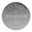 Батарейки литиевые SONNEN Lithium CR2032, "таблетки, дисковые,