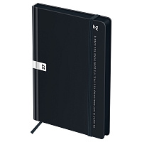 Ежедневник датированный 2027г, А5, 176л., 7БЦ BG"Monochrome. Black", черный, soft touch