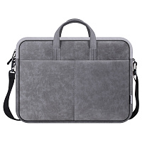 Сумка для ноутбука 15.6" Defender Solid, полиуретан, серый, карман