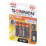Батарейки аккумуляторные Ni-Mh мизинчиковые КОМПЛЕКТ 4 шт., AAA (HR03) 650 mAh,