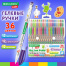 Ручки гелевые BRAUBERG KIDS "CUTE ANIMALS", НАБОР 36 ЦВЕТОВ, корпус с