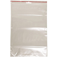 Пакет с замком (Zip Lock) с европодвесом 20 х 30 см, 60 мкм, 100 шт/уп